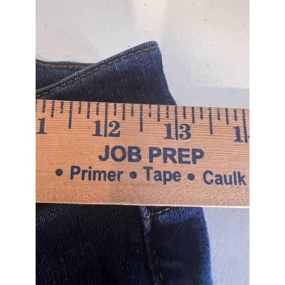 LOFT Women's Modern Skinny Jeans Dark Wash Distressed Size 24 / 00 - Picture 8 of 11